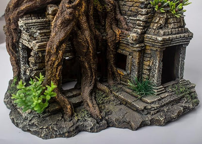 Fish Tank Decorations Aquarium Décor Resin Artificial Tree Trunk Root (B) Taomypets