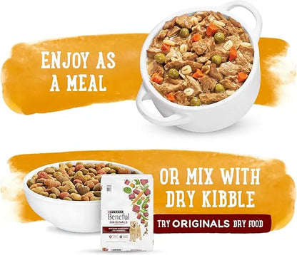 Purina Beneful Gravy Wet Dog Food, Prepared Meals Chicken Stew - (8) 10 oz. Tubs - PAWPICO