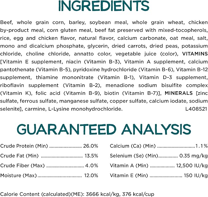 Purina Beneful IncrediBites With Farm-Raised Beef, Small Breed Dry Dog Food - (Pack of 4) 3.5 lb. Bags - PAWPICO