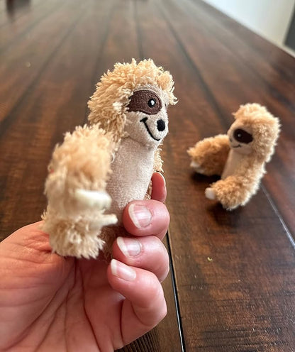 Sloth Dog Toy, Dog Squeaky Toy, Tree with Hide and Squeak Plush Toys for Dogs, Toy, Puzzle Toy for Small and Medium Size Dogs. (3 Pack: Replacement Animals, Sloth) - PAWPICO