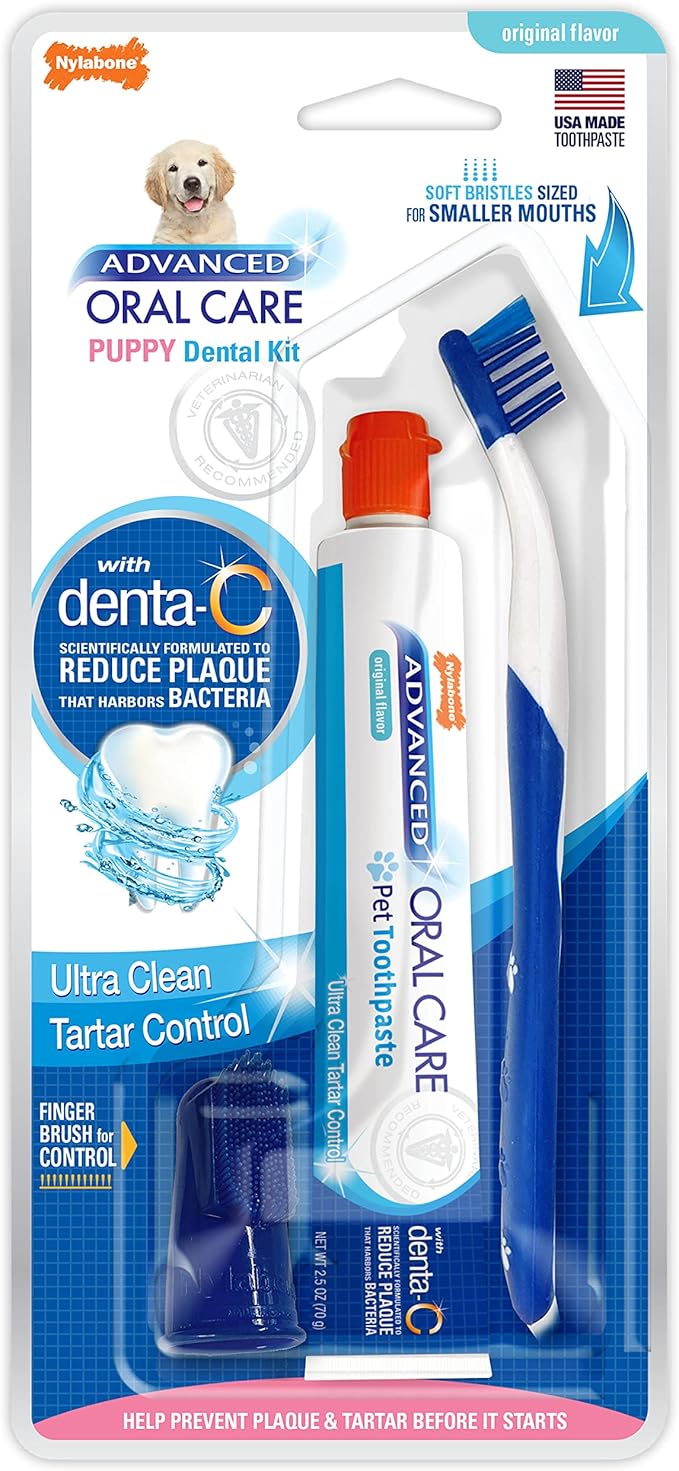 Nylabone Advanced Oral Care Puppy Dental Kit Puppy Original 3 Count Nylabone
