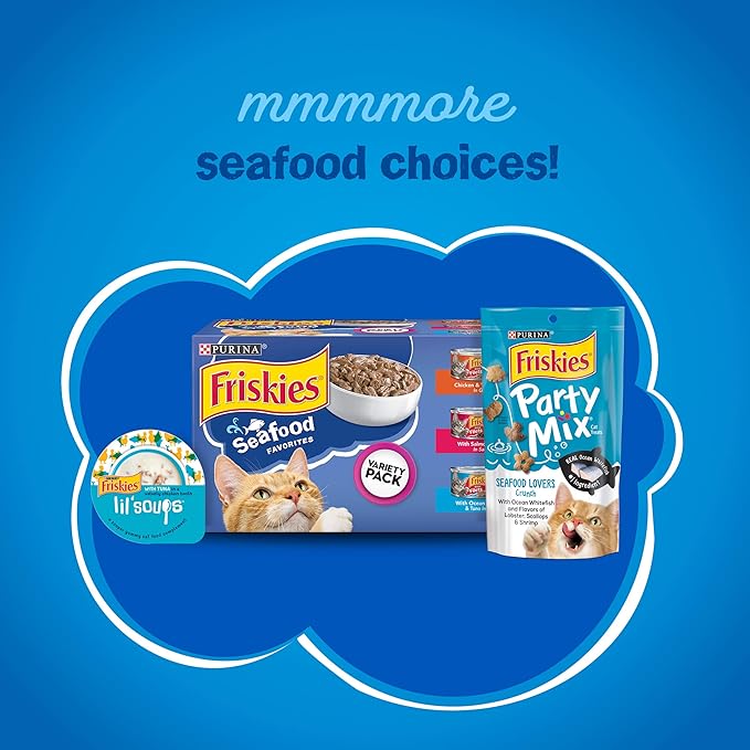 Purina Friskies Dry Cat Food, Seafood Sensations - 22 lb. Bag - PAWPICO