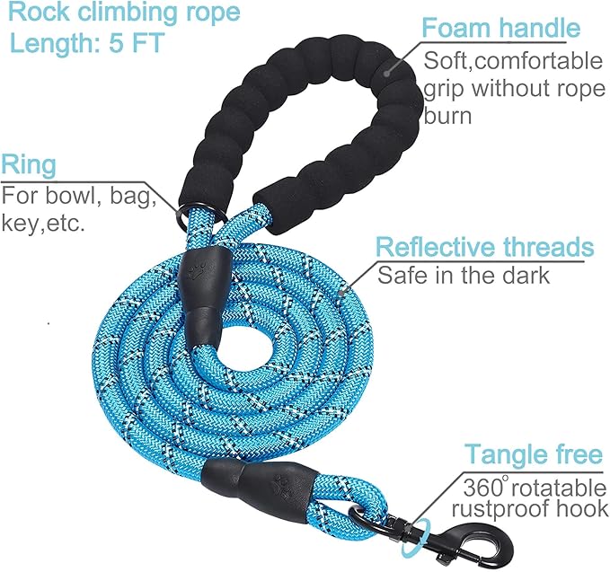 haapaw 2 Packs Martingale Dog Collar with Quick Release Buckle Reflective Dog Training Collars for Small Medium Large Dogs haapaw