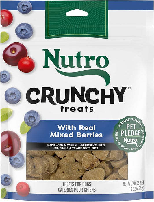 Nutro Crunchy Dog Treats With Real Mixed Berries, 16 oz. Bag - PAWPICO