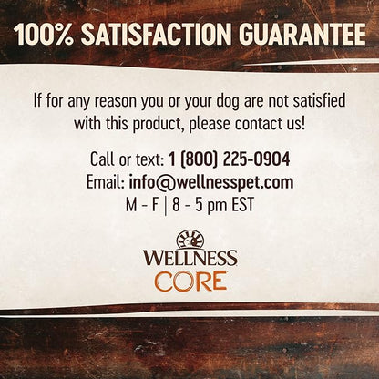Wellness CORE Grain-Free High-Protein Dry Dog Food, Natural Ingredients, Made in USA with Real Meat, All Breeds, For Adult Dogs (Original Turkey & Chicken, 4-Pound Bag) - PAWPICO