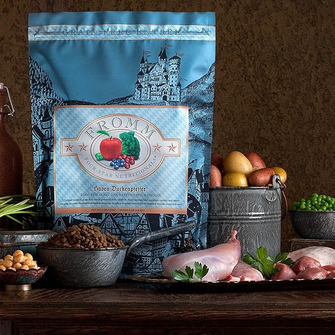 Fromm Four-Star Nutritionals Hasen Duckenpfeffer Dog Food - Premium Dry Dog Food - Rabbit Recipe - 26 lb - PAWPICO