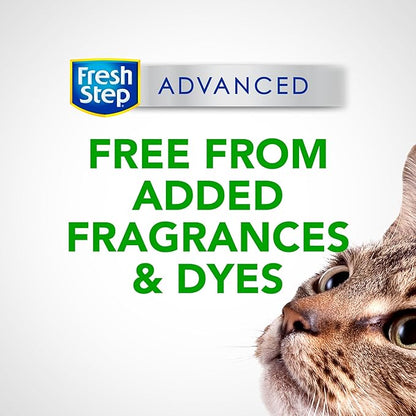 Fresh Step Advanced Simply Unscented Clumping Litter, Fresh Step Unscented Cat Litter Fights Odor on Contact, 18.5 lb. Box - PAWPICO