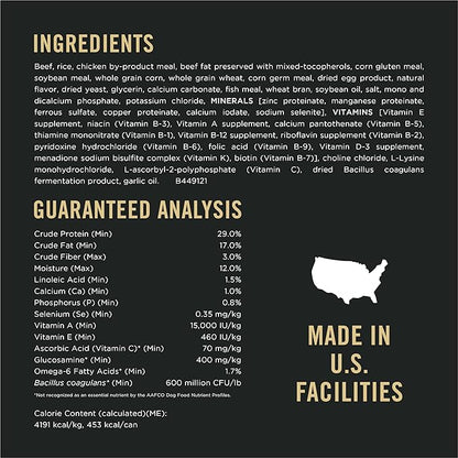 Purina pro plan High Protein Small Breed Dog Food, Shredded Blend Beef & Rice Formula - 6 lb. Bag - PAWPICO