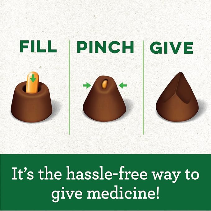 Greenies Pill Pockets for Dogs Capsule Size Natural Soft Dog Treats, Hickory Smoke Flavor, 7.9 oz. Pack (30 Treats) - PAWPICO