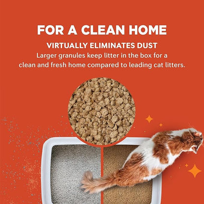 WORLD'S BEST CAT LITTER Low Tracking & Dust Control Multiple Cat Unscented 15-Pounds - Natural Ingredients, Quick Clumping, Flushable & Made in USA - Long-Lasting Odor Control & Easy Scooping - PAWPICO