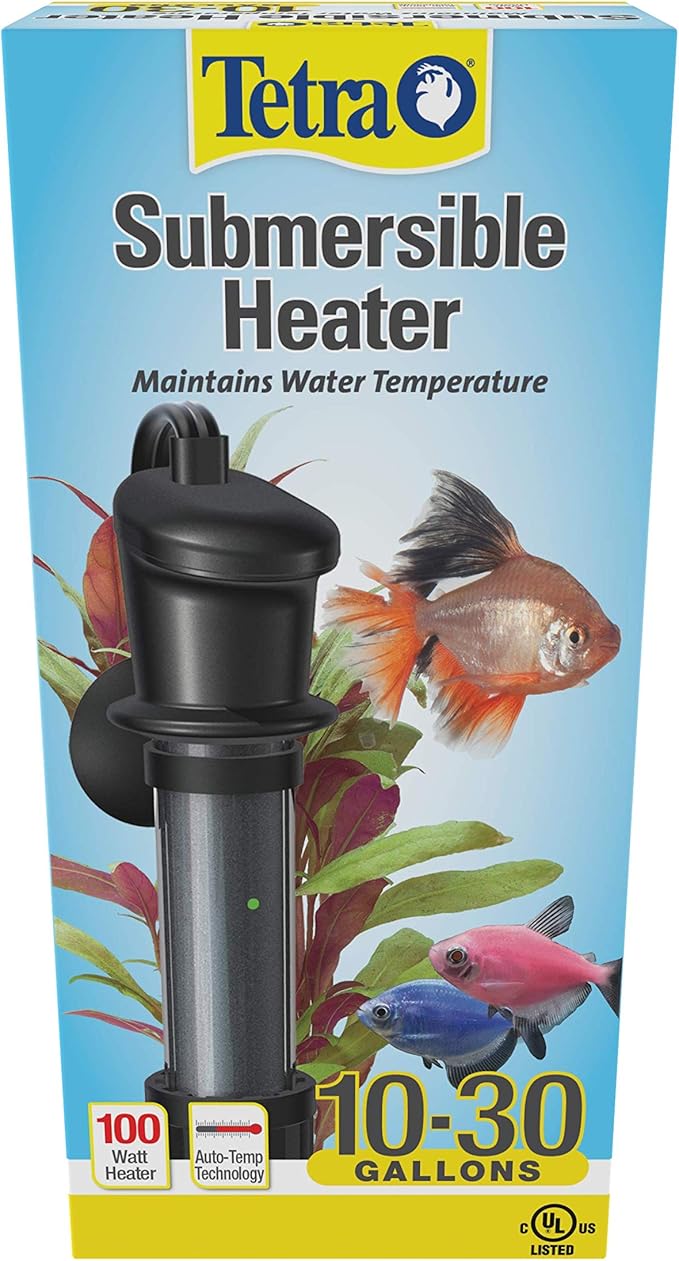Tetra 26446 HT Submersible Aquarium Heater With Electronic Thermostat, 100-Watt, Multicolor, 10-30 Gallon Tetra