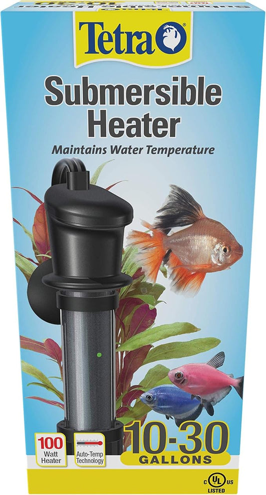Tetra 26446 HT Submersible Aquarium Heater With Electronic Thermostat, 100-Watt, Multicolor, 10-30 Gallon Tetra