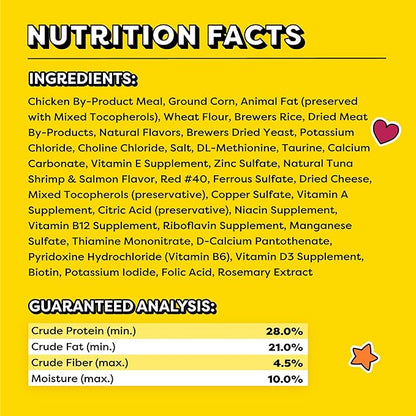 TEMPTATIONS MIXUPS Crunchy and Soft Cat Treats SURFERS' DELIGHT Flavor, (12) 3 oz. Pouches Temptations