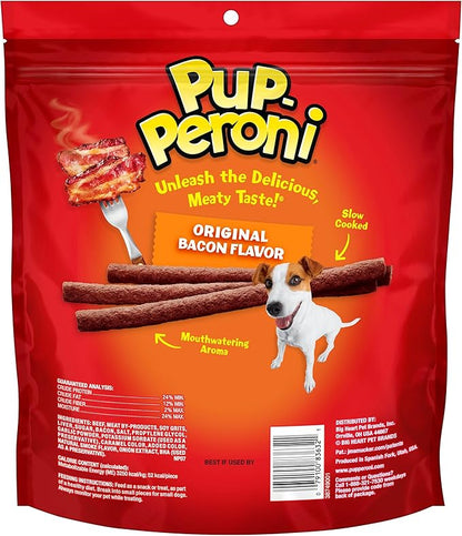 Pup-Peroni Dog Treats, Original Bacon Flavor, 22.5 Ounce, Made with Real Bacon - PAWPICO