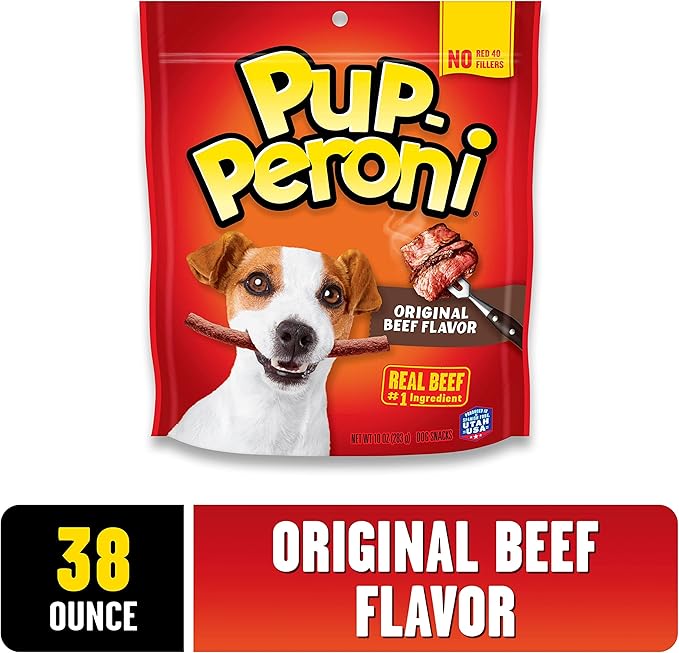 Pup-Peroni Original Beef Flavor Dog Treats, Made with Real Beef, 38 Ounce Bag - PAWPICO