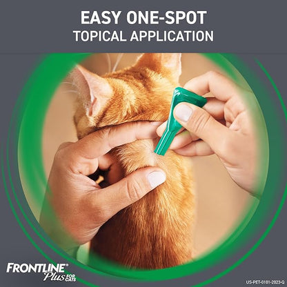 Frontline Plus Flea and Tick Treatment for Cats Over 1.5 lbs. 3 Treatments FRONTLINE%C2%AEBrandProducts