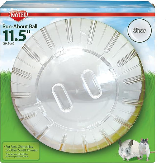 Kaytee 11.5" Clear Run-About Exercise Ball For Pet Rats & Chinchillas Kaytee