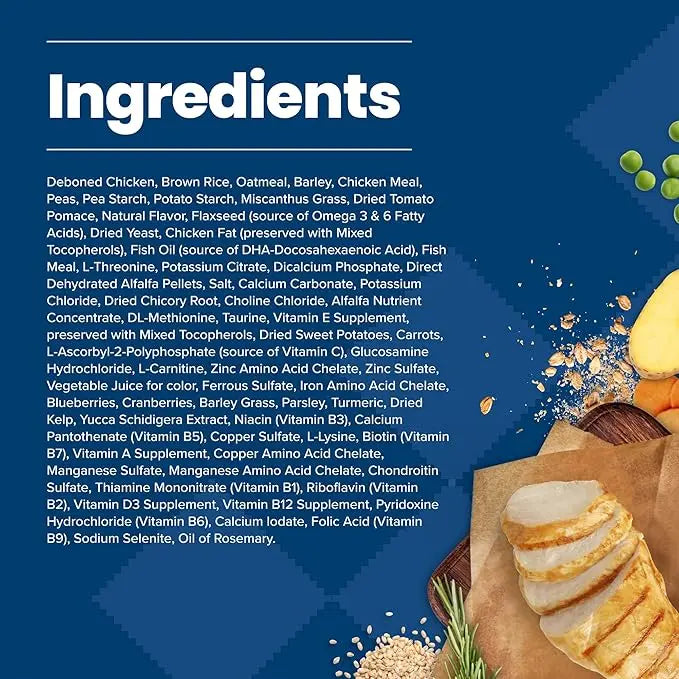 Blue Buffalo Life Protection Formula Senior Dry Dog Food, Supports Joint Health and Mobility, Made with Natural Ingredients, Chicken & Brown Rice Recipe, 15-lb. Bag - PAWPICO