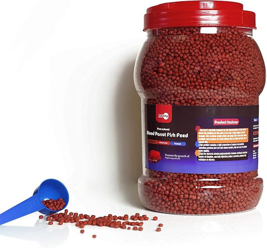 1kg Parrot Fish Pellets Food Color-Enhancing Red Parrot Cichlid Fish Feed Food toyuto