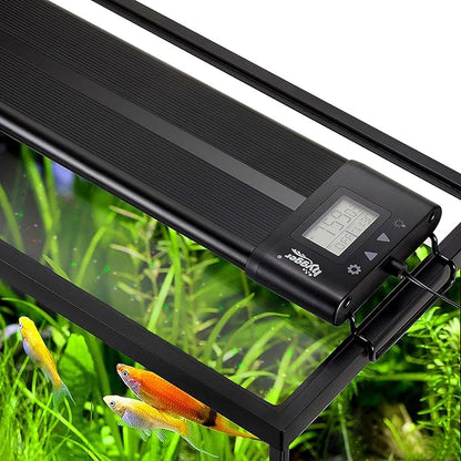 hygger Auto On Off 36-42 Inch LED Aquarium Light Extendable Dimable 7 Colors Full Spectrum Light for Freshwater Planted Tank Build in Timer Sunrise Sunset hygger