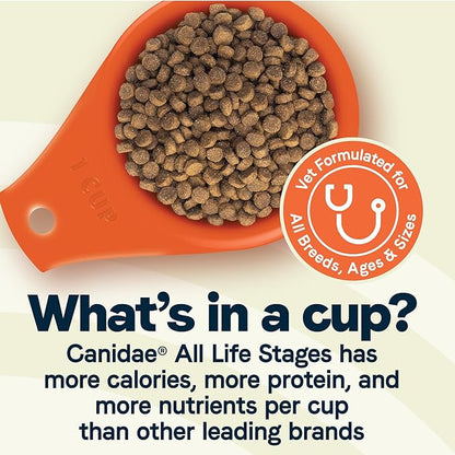 Canidae All Life Stages Premium Dry Dog Food for All Breeds, All Ages, Multi- Protein Chicken, Turkey, Lamb and Fish Meals Formula, 27 Pounds - PAWPICO