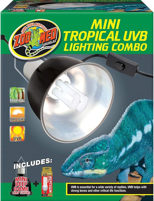 Zoo Med Mini Tropical UVB Lighting Single Combo 100 Watt ZooMed