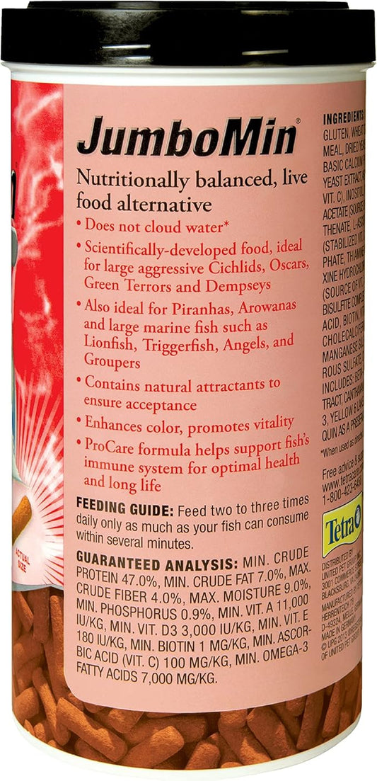 Tetra 16507 JumboMin Large Floating Sitcks, 7.40-Ounce, 1-Liter Tetra