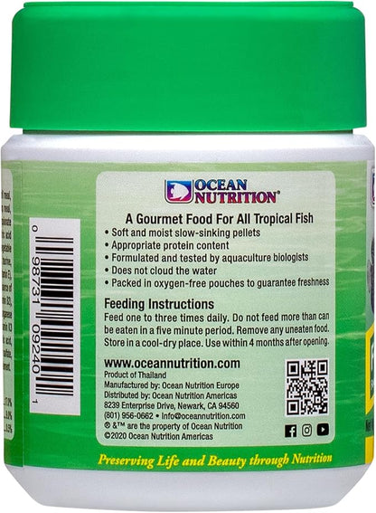 Ocean Nutrition Formula Two Pellets - Fish Food for Herbivorous & Omnivorous Marine Tropical Fish, High Protein(40%) - 3.5 oz (100 g) Small Pellets OceanNutrition