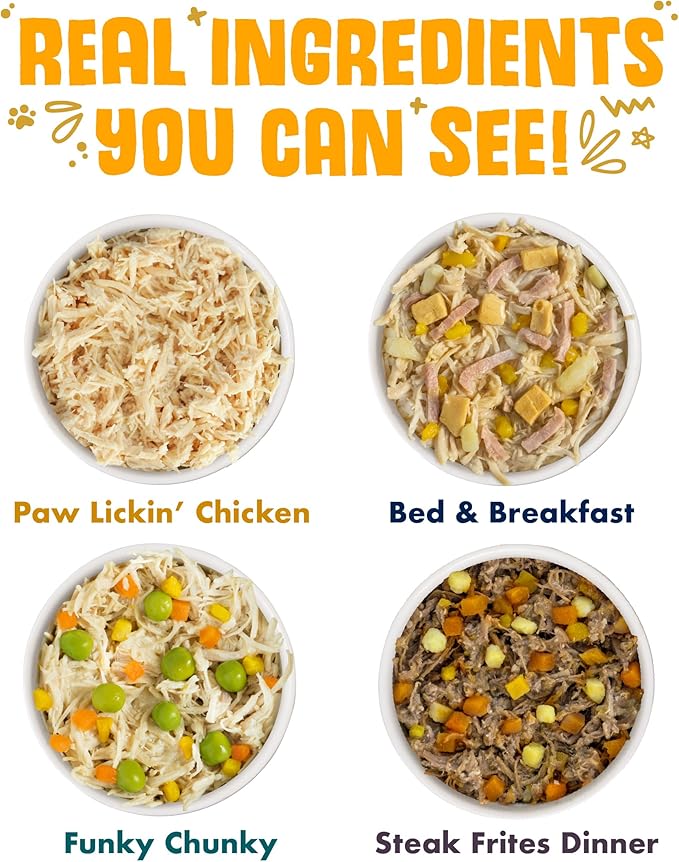 Weruva Classic Dog Food, Variety Pack, Baron's Batch, Wet Dog Food, 5.5oz Cans (Pack of 24) - PAWPICO