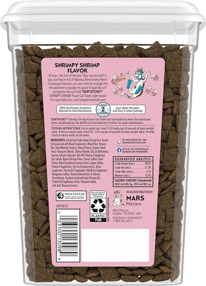 Temptations Classic Crunchy and Soft Cat Treats Shrimpy Shrimp Flavor, 16 oz. Tub Temptations