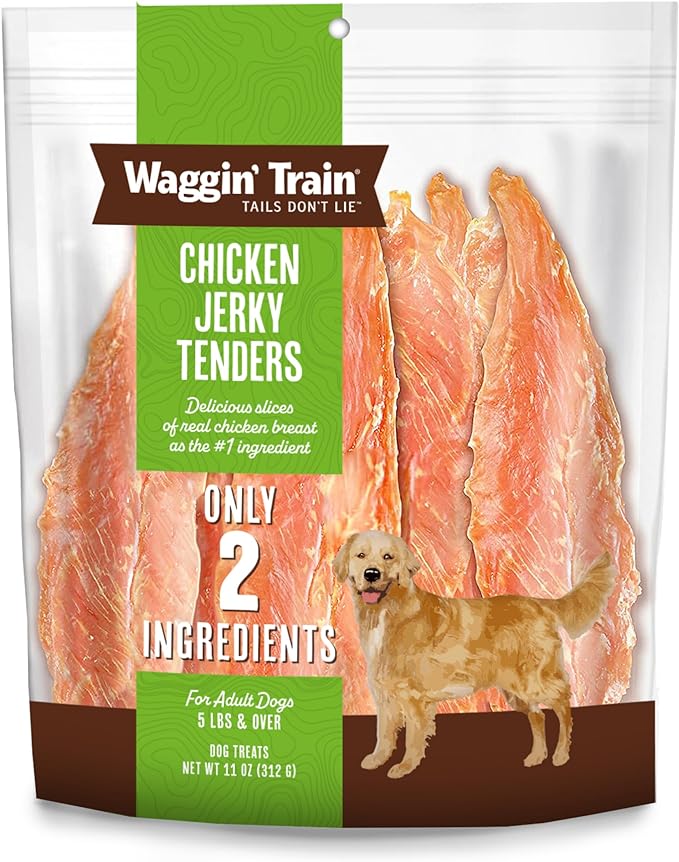 Waggin' Train Limited Ingredient, Grain Free Dog Treat, Chicken Jerky Tenders - 11 oz. Pouch - PAWPICO
