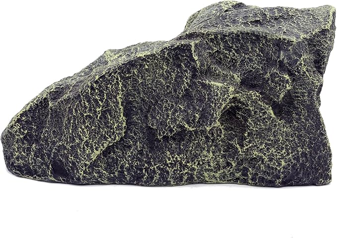 JIHAQUA Reptile Hide Medium Rock Snake Hide Cave Hideout Terrarium Habitat Decor Ornament Bearded Dragon Tank Accessories JIHAQUA