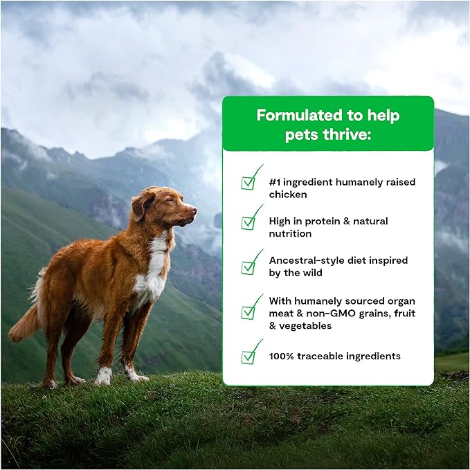 Open Farm RawMix Ancient Grains Prairie Recipe for Dogs, Includes Kibble, Bone Broth, and Freeze Dried Raw, Inspired by The Wild, Humanely Raised Protein and Non-GMO Fruits and Veggies, 3.5 lb - PAWPICO