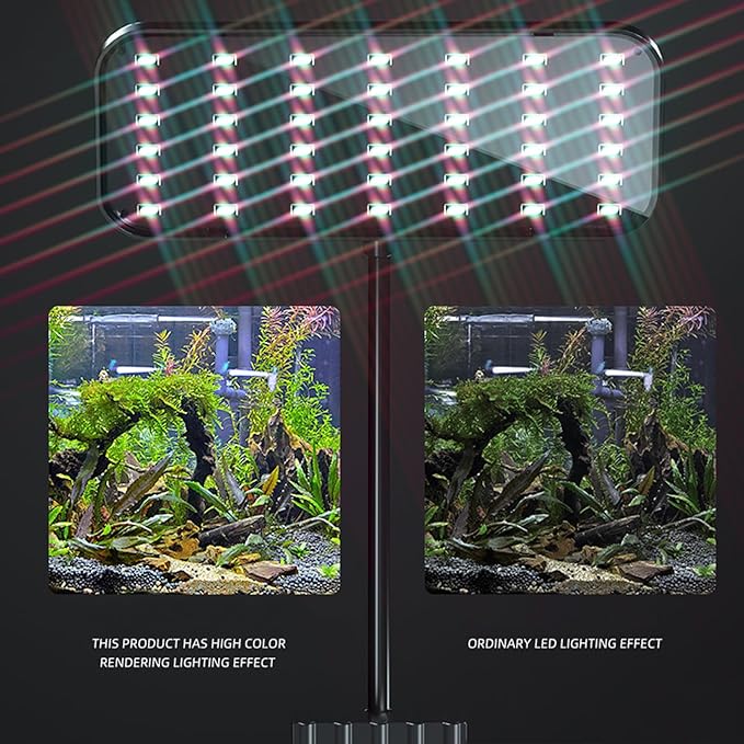 Carefree Fish Aquarium LED Light RA 92 USB 5V Fish Tank Clip Light 5730 8W 2PCS Bewatermyfriend