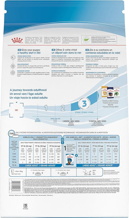Royal Canin Size Health Nutrition Dry Large Breed Puppy Food, Supports Brain Development, Immune Support and Digestive Health, 30 lb Bag - PAWPICO