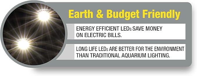 Marineland 32996 LED Aquarium Light, Natural Shimmering Light,Glass Marineland