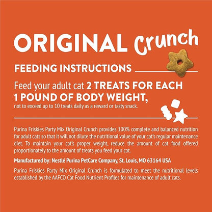 Purina Friskies Cat Treats, Party Mix Original Crunch - 20 oz. Pouch PurinaTreats