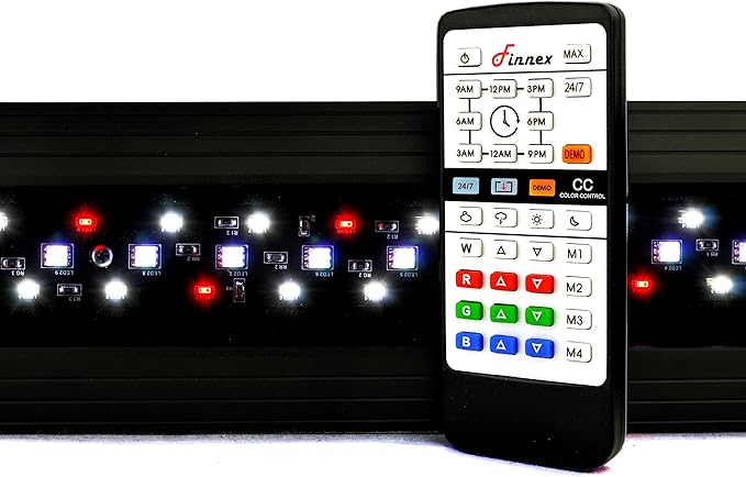 Finnex Planted+ 24/7 Aquarium LED Light, 660nm Plant Red, CRV Series, 36" Finnex