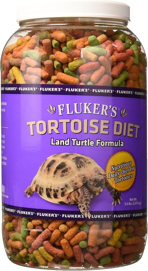 Fluker's Tortoise Diet, Large Pellet Food, Land Turtle Formula, 3.5 lbs. Flukers