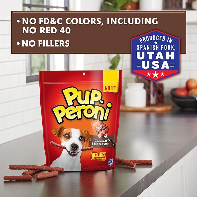 Pup-Peroni Original Beef Flavor Dog Treats, Made with Real Beef, 38 Ounce Bag - PAWPICO
