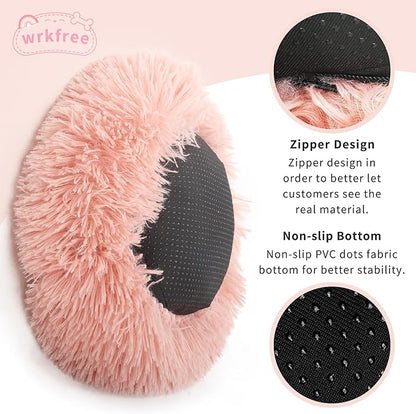 Chinchilla Bed Pink Burrowing Pet Bed for Guinea Pigs and Other Small Animals 11.8 inch - PAWPICO