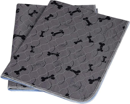 Washable Dog Pee Pads with Free Grooming Gloves,Non Slip Dog Mats with Great Urine Absorption,Reusable Puppy Pee Pads for Whelping,Potty,Training,Playpen - PAWPICO
