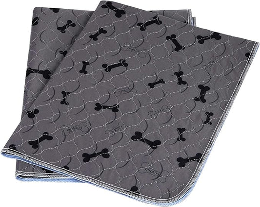 Washable Dog Pee Pads with Free Grooming Gloves,Non Slip Dog Mats with Great Urine Absorption,Reusable Puppy Pee Pads for Whelping,Potty,Training,Playpen - PAWPICO