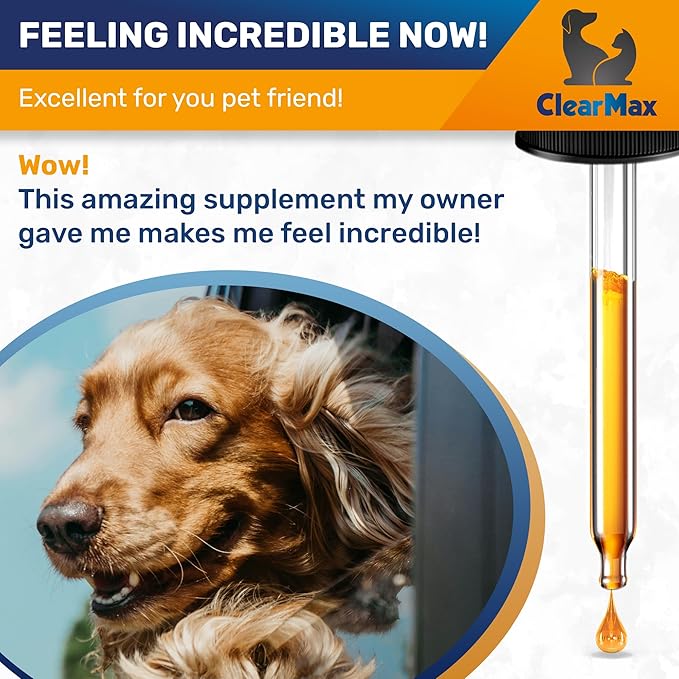 Dewo for Dogs ◆ Cat Dewo ◆ Puppy Dewo ◆ Kitten Dewo ◆ Natural Broad Spectrum Cleanser for Pets ◆ Liquid Dewo for Dogs and Cats ◆ Pet Dewo ◆ Digestive Cleanser ◆ 2 Oz ClearMax