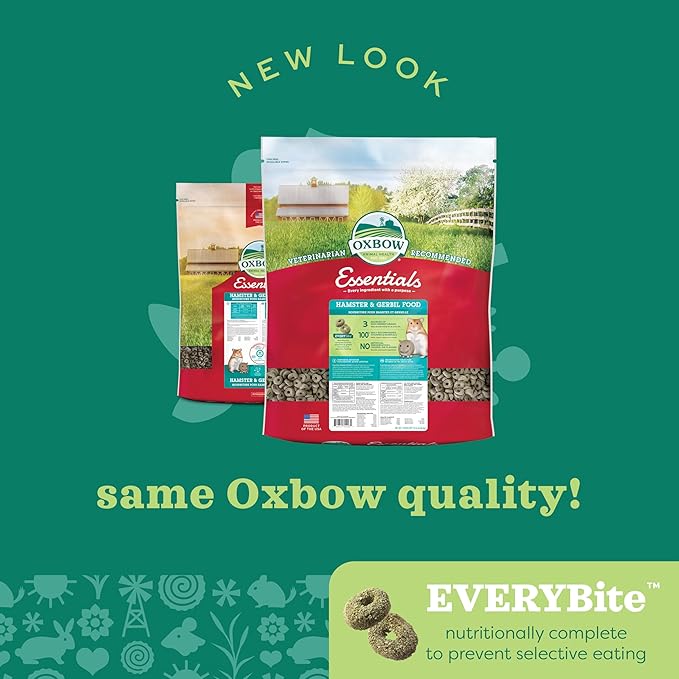 Oxbow Essentials Hamster Food and Gerbil Food - All Natural Hamster and Gerbil Food - 15 lb. OxbowAnimalHealth
