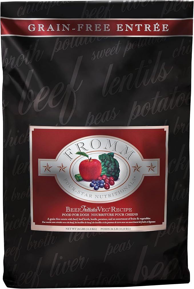 Fromm Four-Star Nutritionals Beef Frittata Veg Dog Food - Premium Dry Dog Food - Beef Recipe - 26 lb - PAWPICO