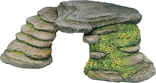 PENN-PLAX Reptology Shale Scape Step Ledge – Decorative Resin for Aquariums & Terrariums – Great for Reptiles, Amphibians, and Fish – Small Penn-Plax