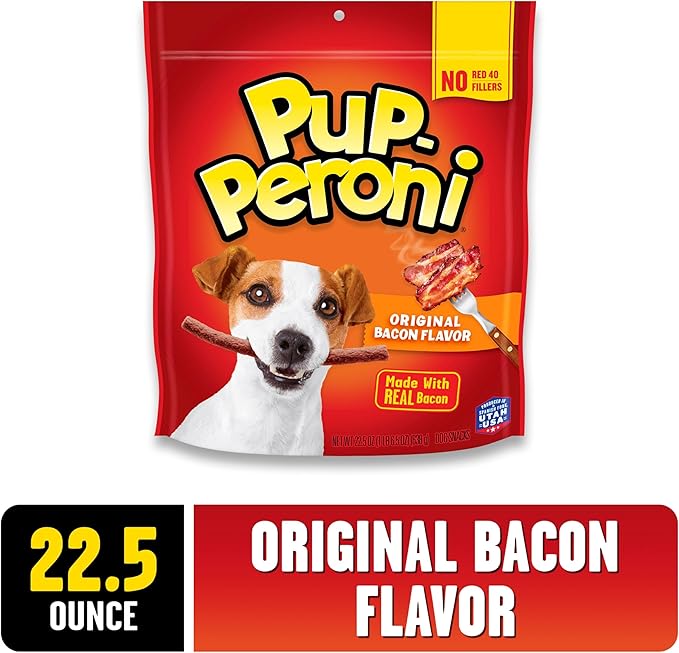 Pup-Peroni Dog Treats, Original Bacon Flavor, 22.5 Ounce, Made with Real Bacon - PAWPICO