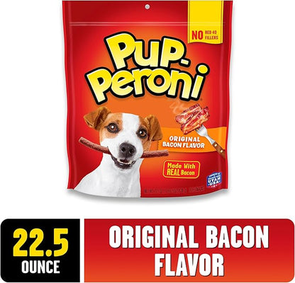 Pup-Peroni Dog Treats, Original Bacon Flavor, 22.5 Ounce, Made with Real Bacon - PAWPICO