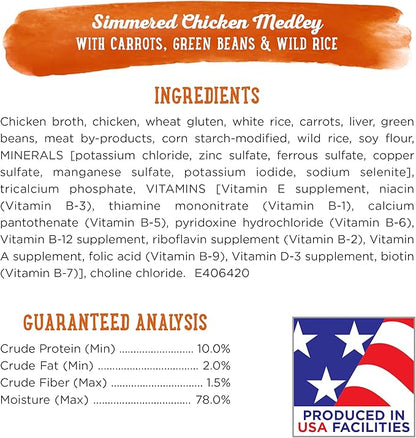 Beneful Purina Gravy Wet Dog Food, Prepared Meals Simmered Chicken Medley - (8) 10 oz. Tubs (Pack of 2) - PAWPICO